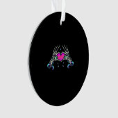 In Death – スケルトンハート手 オーナメント (正面)