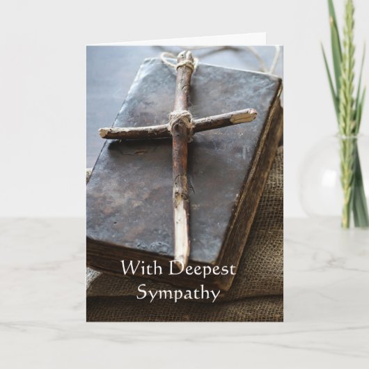In Deepest Sympathy Cross, Bible Scripture Card カード (正面)
