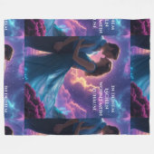 In deinem Lächeln wohnt mein Zuhause フリースブランケット (正面(横))