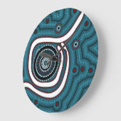 In der Mitte von Nirgendwo - In the middle of nowh ラージ壁時計 (傾斜)