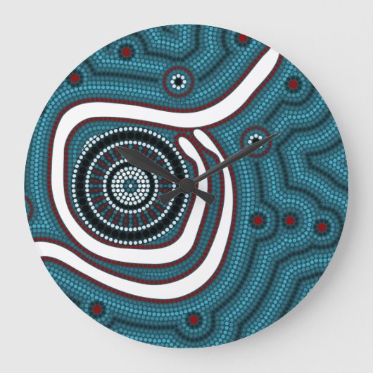 In der Mitte von Nirgendwo - In the middle of nowh ラージ壁時計 (正面)