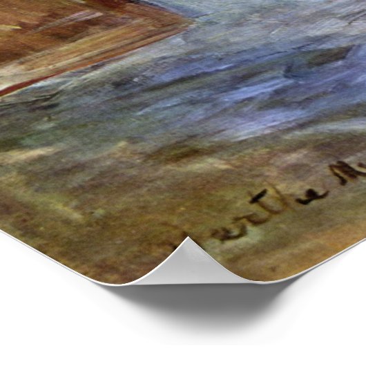 In Dining Room by Berthe Morisot ポスター (角)