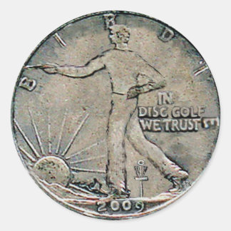 In Diskゴルフ私たちは信頼 ラウンドシール