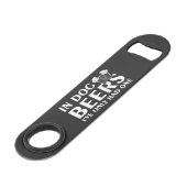 In Dog Beers..Steel Bottle Opener スピード栓抜き (正面アングル)