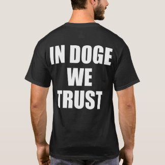 「IN DOGE WE TRUST」両面Tシャツ Tシャツ
