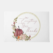 In Everything 与え pastelと金ゴールドのカボチャ ドアマット (正面)