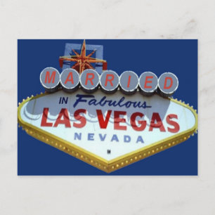 In Fabulous 結婚した Las Vegas Postages 案内ポストカード