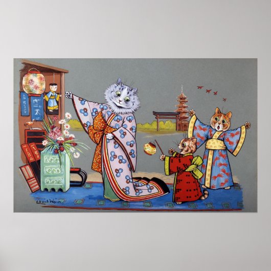 In Fair Japan, Louis Wain ポスター (正面)