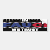 In Fauci We Trust - Trust Science バンパーステッカー (正面)