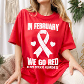 In February We Go Red for Heart Disease Awareness Tシャツ