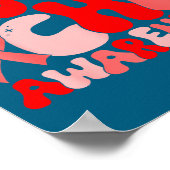 In February We Wear Red Chd Awareness Heart Diseas ポスター (角)