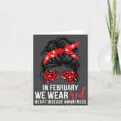 In February We Wear Red Chd Heart Disease Awarenes カード (正面)
