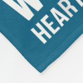 In February We Wear Red Chd Heart Disease Awarenes フリースブランケット (角)