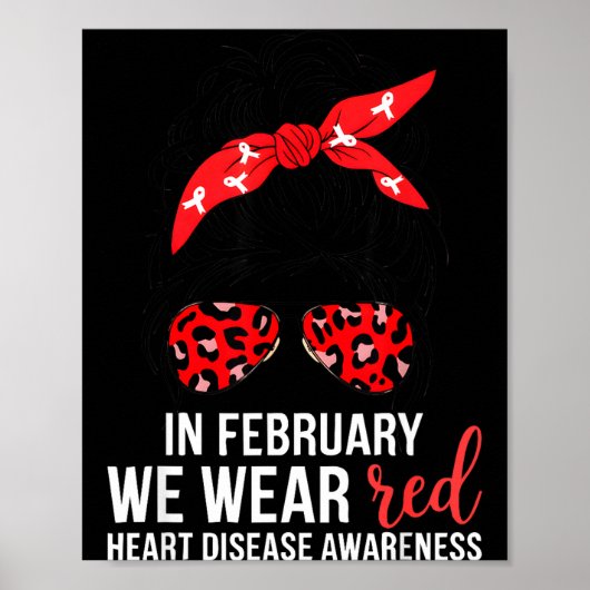 In February We Wear Red Chd Heart Disease Awarenes ポスター (正面)
