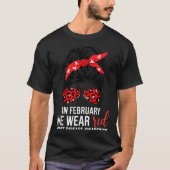 In February We Wear Red Chd Heart Disease Awarenes Tシャツ (正面)