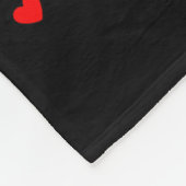 In February We Wear Red Rainbow Heart Disease Awar フリースブランケット (角)