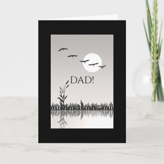 IN FLIGHT BIRTHDAY CARD FOR DAD サンキューカード (正面)