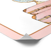 In Flight Drinksバーサイン旅行ブライダルシャワー ポスター (角)