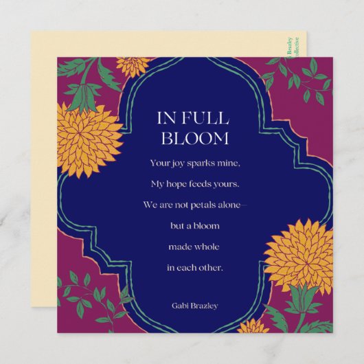 In Full Bloom シーズンカード (正面/裏面)