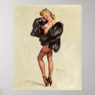 In Furs Pin Up ポスター