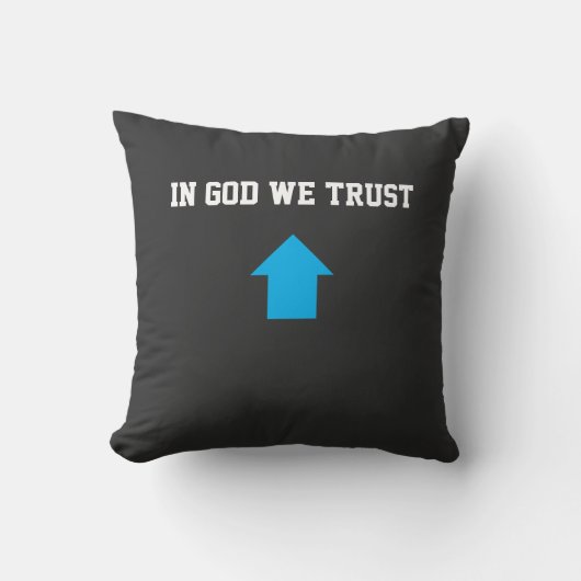 In God We Trust – Faith & Hope Aesthetic クッション (正面)