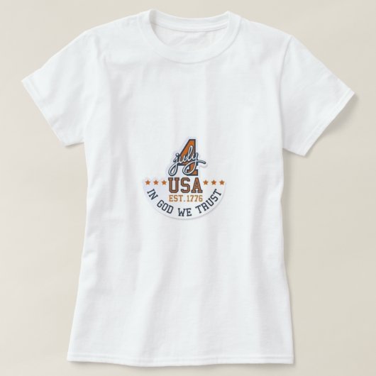 In God We Trust Tシャツ (デザイン正面)