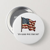 In God We Trust USA 愛国 缶バッジ (正面&裏面)