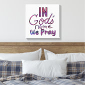 In God's Name We Pray Wall Art キャンバスプリント (インサイチュ (寝室))