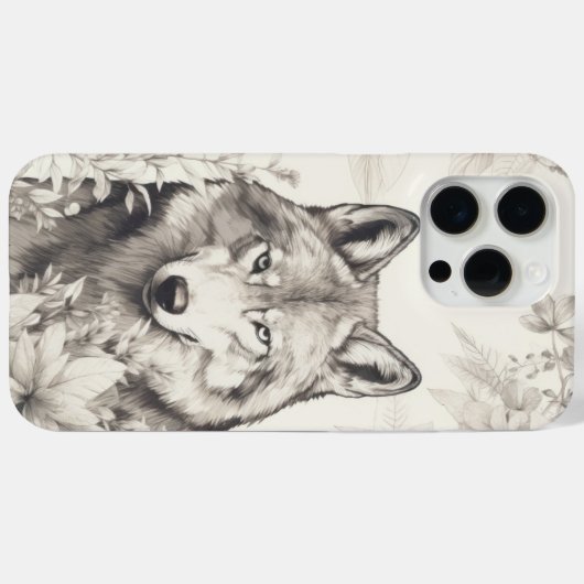 In Grays Silent Guardian Wolf Case-Mate iPhoneケース (裏面 (横))