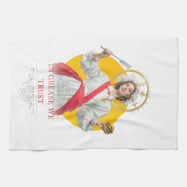 In Grease We Trust. Saint of the Kitchen  キッチンタオル