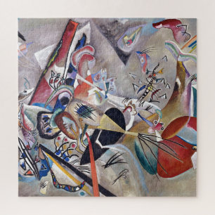 In Grey Kandinsky Modern Abstract Artwork ジグソーパズル
