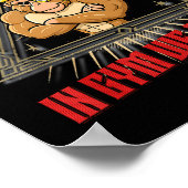 In Gym We Trust Funny Gym Tee Beak Bros Fitness De ポスター (角)