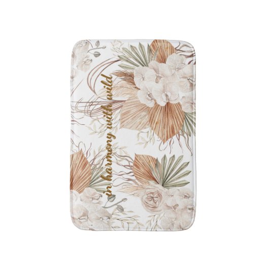 In Harmony with the Wild Bath Mat | Boho Bathroom  バスマット (正面縦)