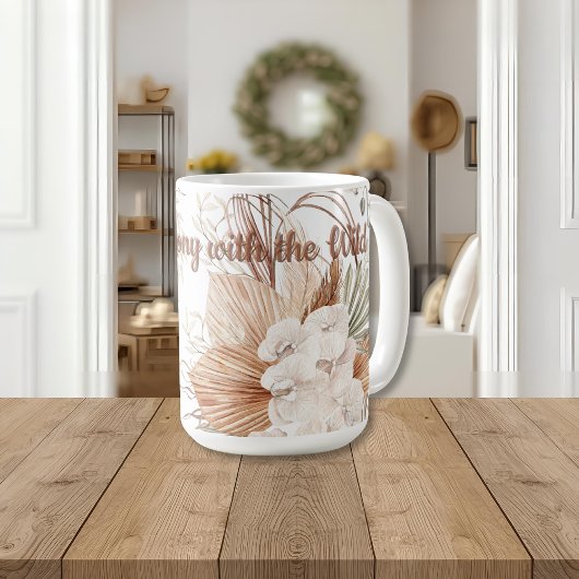 In Harmony with the Wild Mug | Boho Ceramic Cup コーヒーマグカップ