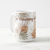 In Harmony with the Wild Mug | Boho Ceramic Cup コーヒーマグカップ (正面左)