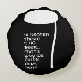 In Heaven there is no beer ラウンドクッション (裏面)