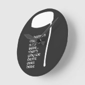 In Heaven there is no beer ラウンド壁時計 (傾斜)