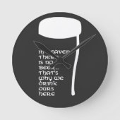 In Heaven there is no beer ラウンド壁時計 (正面)