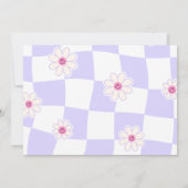 In Her10代の若者時代バージョン誕生日写真 招待状 (裏面)