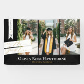 In Her Grad Era Elegant 3 Photo Graduation Party 横断幕 (横)