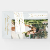 In Her Grad Era Elegant Photo Graduation Party 横断幕 (横)