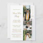 In Her Senior Era Elegant Photo Graduation Party 招待状 (裏面)