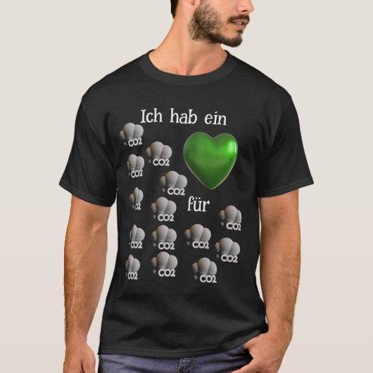in Herz für CO2 Tシャツ (正面)