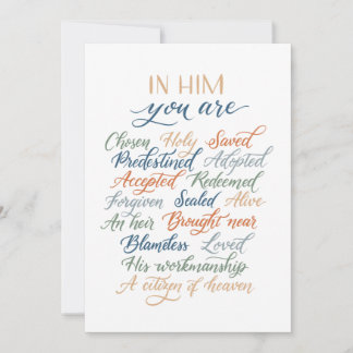 In Him you are card シーズンカード