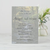 In His Care Forest Photo Wedding Invitation 招待状 (スタンド正面)