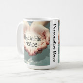 In His Peace Mug コーヒーマグカップ (正面左)