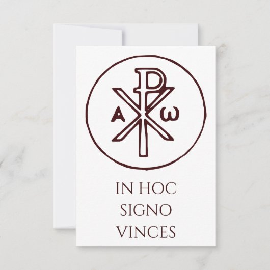 In Hoc Signo Vinces 聖なるカード | Pater Noster サンキューカード (正面)