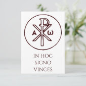In Hoc Signo Vinces 聖なるカード | Pater Noster サンキューカード (スタンド正面)