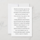 In Hoc Signo Vinces 聖なるカード | Pater Noster サンキューカード (裏面)