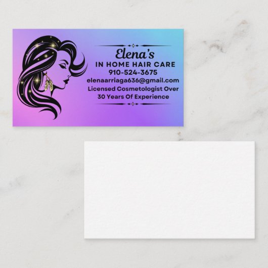 In home hair care 名刺 (正面/裏面)